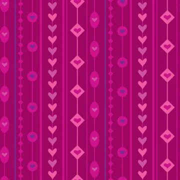 Seamless  valentine pattern Stock Illustration