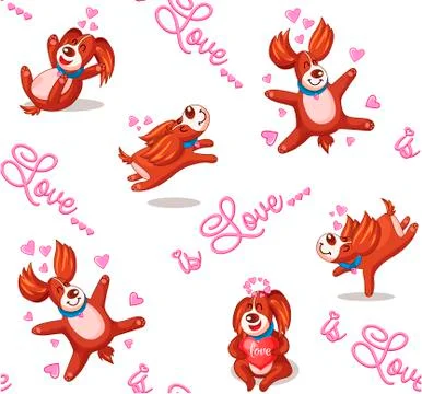 Seamless Valentine's Day Stock Illustration