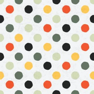 Seamless variegated polka dot pattern. vector, eps10 イラスト素材