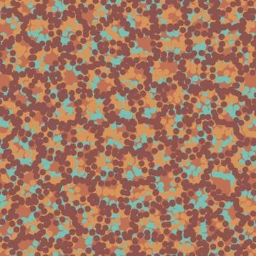 Seamless vector abstract dotted pattern in copper and rust colors Stock Illustration