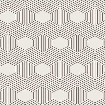 Seamless vector abstract geometric pattern of a hexagons Stock Illustration