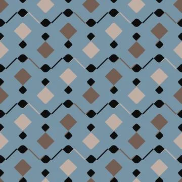 Seamless vector abstract geometric pattern Stock Illustration