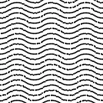 Seamless Vector Abstract Geometric Pattern With Dots 스톡 일러스트