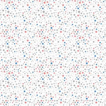 Seamless Vector Abstract Geometric Pattern With Dots Stock Illustration