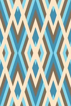 Seamless vector abstract geometric pattern, blue and beige. Textile, fabric 스톡 일러스트