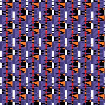 Seamless vector abstract geometry pattern with curved triangle elements Illustrazione stock