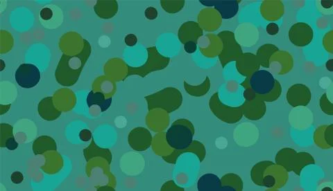 Seamless vector abstract green bubbling mixture pattern Stock Illustration