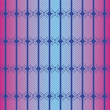 Seamless vector abstract pattern in ble and pink Stock Illustration