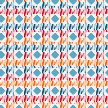 Seamless vector abstract pattern with color shapes Illustrazione stock