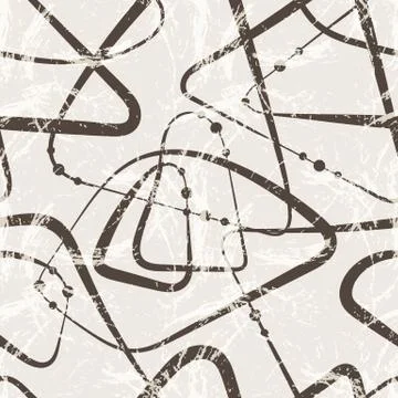 Seamless vector abstract pattern of curled lines 스톡 일러스트