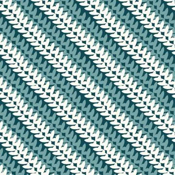 Seamless vector abstract pattern with diagonal knit like stripes Stock Illustration