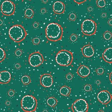 Seamless vector abstract pattern in green color Stock Illustration