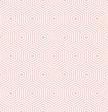 Seamless Vector Abstract Pattern With Hexagonal Shapes 스톡 일러스트