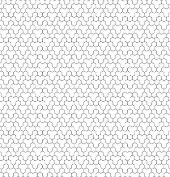 Seamless Vector Abstract Pattern With Hexagonal Shapes 스톡 일러스트