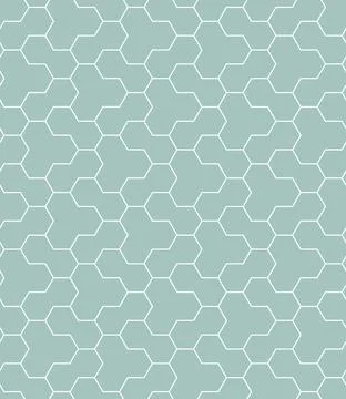 Seamless Vector Abstract Pattern With Hexagonal Shapes Stockillustratie