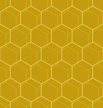 Seamless Vector Abstract Pattern With Hexagonal Shapes Illustration