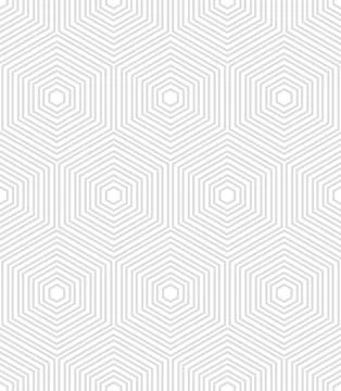 Seamless Vector Abstract Pattern With Hexagonal Shapes Stockillustratie