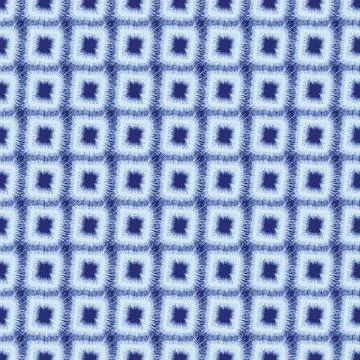 Seamless vector abstract pattern with indigo square shapes 스톡 일러스트