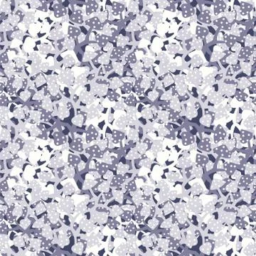 Seamless vector abstract pattern with light purple toadstool shapes 스톡 일러스트