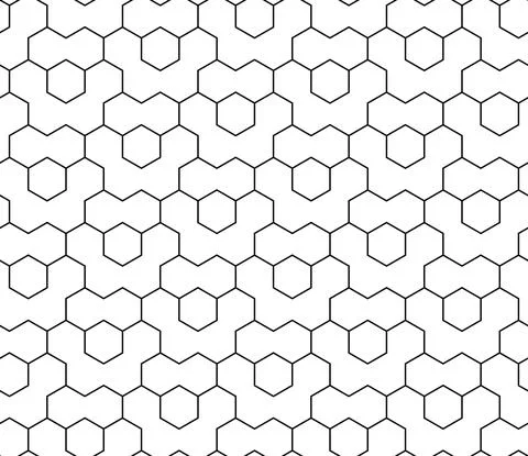 Seamless Vector Abstract Pattern With Octagonal Shapes Stock Illustration