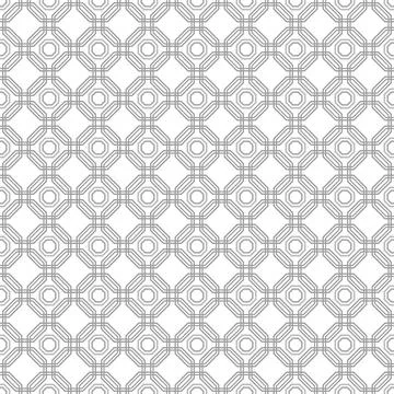 Seamless Vector Abstract Pattern With Octagonal Shapes Illustrazione stock