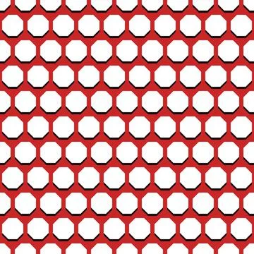 Seamless Vector Abstract Pattern With Octagonal Shapes Illustrazione stock