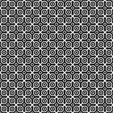 Seamless Vector Abstract Pattern With Octagonal Shapes Illustrazione stock