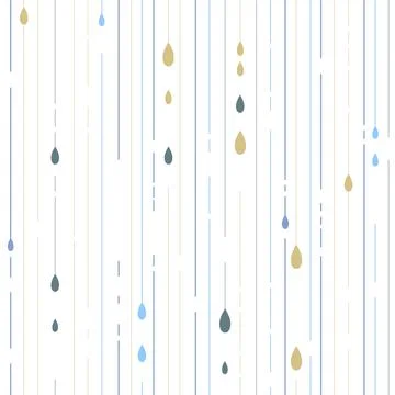 Seamless vector abstract pattern with rain drops. Illustrazione stock