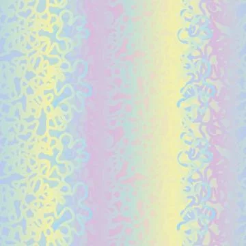 Seamless vector abstract textured pattern in girly pastel iridescent gradient Stock Illustration