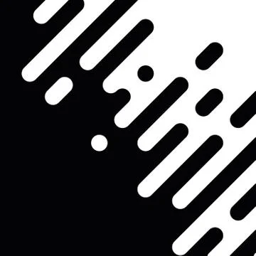 Seamless vector abstract transition of two colors. Rounded lines blended in Stock Illustration
