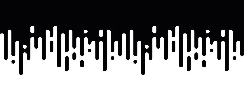 Seamless vector abstract transition of two colors. Rounded lines blended in Stock Illustration