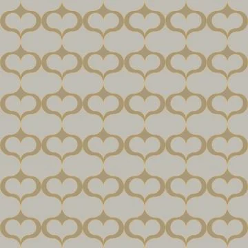 Seamless vector abstract trellis pattern with hearts in natural stone colors Stock Illustration