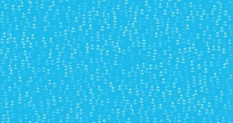 Seamless vector anchor pattern. Nautical design with trendy geometric anchors Stock Illustration