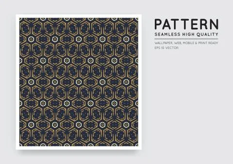 Seamless Vector Arabian Style Abstract Pattern Stock Illustration
