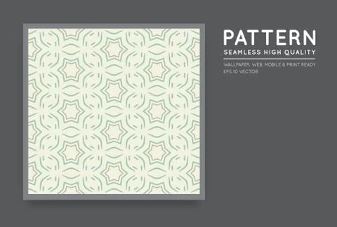 Seamless Vector Arabian Style Abstract Pattern Illustrazione stock
