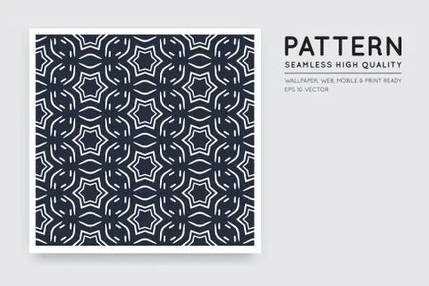 Seamless Vector Arabian Style Abstract Pattern Stock Illustration