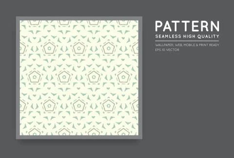 Seamless Vector Arabian Style Abstract Pattern Stock Illustration