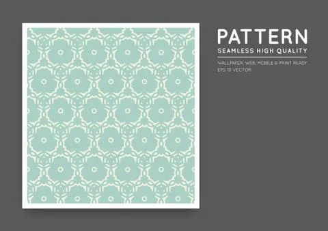 Seamless Vector Arabian Style Abstract Pattern Stock Illustration