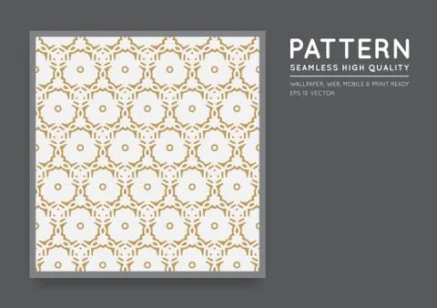Seamless Vector Arabian Style Abstract Pattern Illustrazione stock
