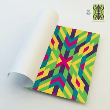 Seamless Vector Background. A4 Business Blank Stock Illustration