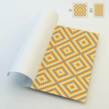 Seamless Vector Background. A4 Business Blank Stock Illustration