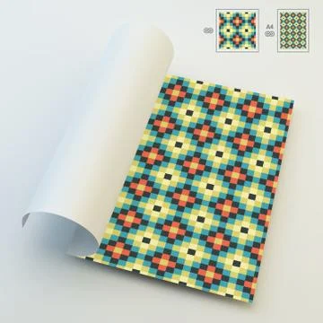 Seamless Vector Background. A4 Business Blank Stock Illustration