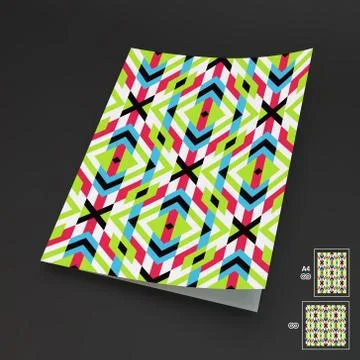 Seamless Vector Background. A4 Business Blank 库存插图