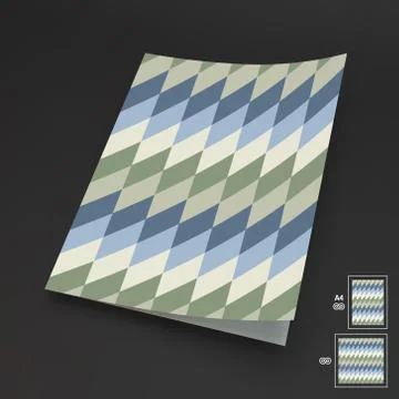 Seamless Vector Background. A4 Business Blank Stock Illustration