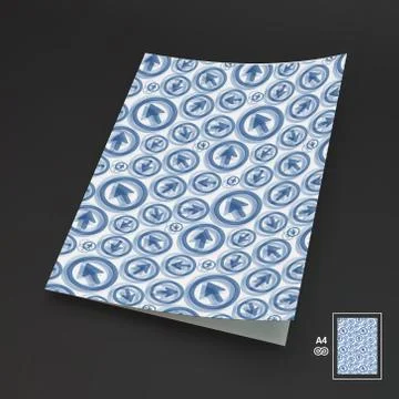 Seamless Vector Background. A4 Business Blank Illustrazione stock