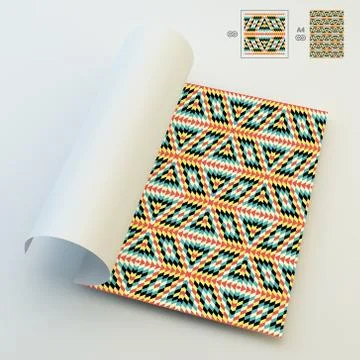 Seamless Vector Background. A4 Business Blank Stock Illustration