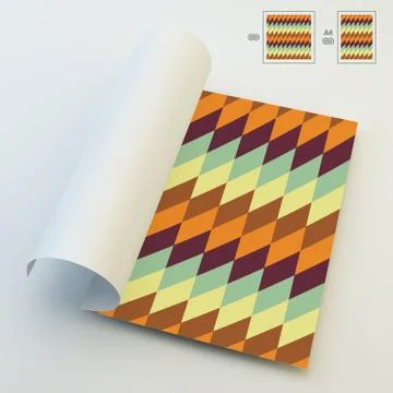 Seamless Vector Background. A4 Business Blank Stock Illustration
