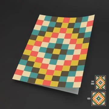 Seamless Vector Background. A4 Business Blank Stock Illustration