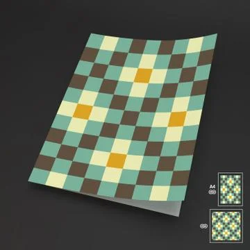 Seamless Vector Background. A4 Business Blank Stock Illustration