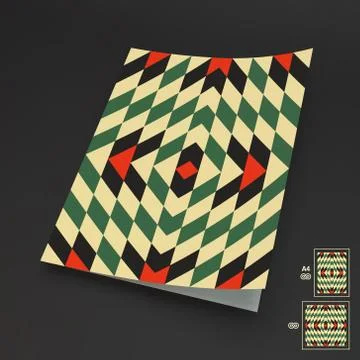 Seamless Vector Background. A4 Business Blank Stock Illustration